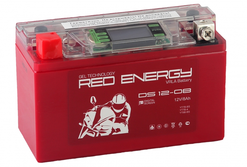 Аккумулятор Red energy DS1208 GEL 12V 8Ah 120A, Red energy